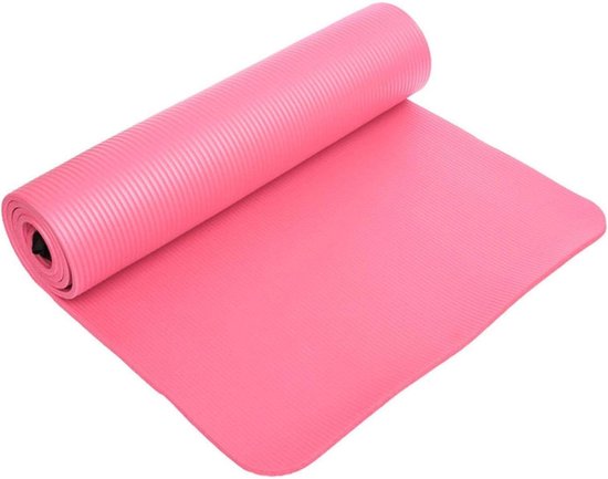 Yoga Mat - Pilates Mat - Fitness Oefeningen - Dubbelzijdig Antislip - 183 x 61 cm - Roze