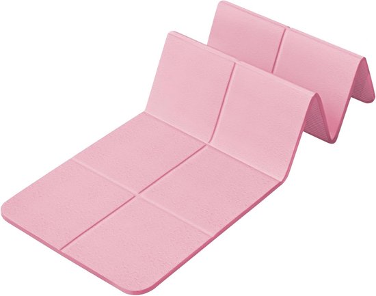 Yoga mat - Sportmat - Trainingsmat - Opvouwbare yogamat - Pilatesmat - Reis-yogamat - Outdoor fitnessmat - Mat voor yoga, Pilates, fitness - 183*80*0.8cm - Roze van Merkloos