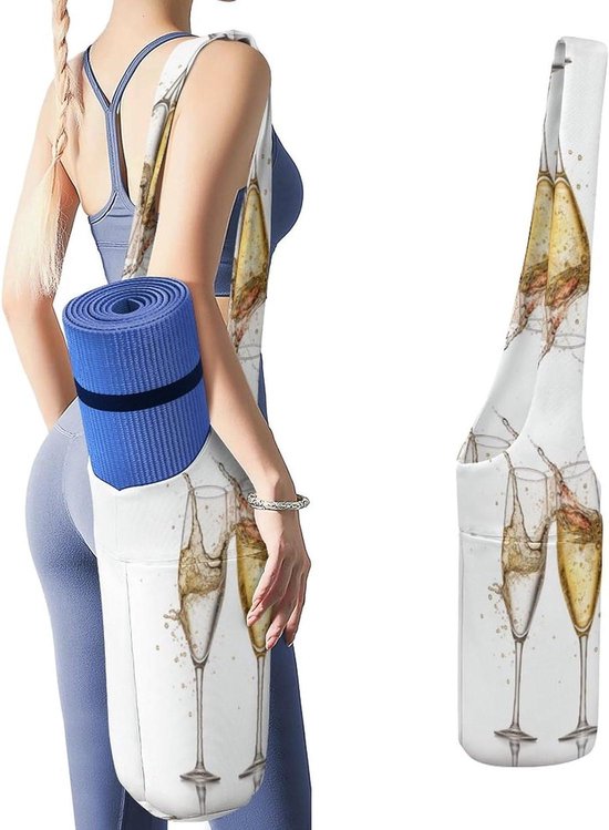 Yoga Mat Tas - Fitness Tas Gym - Sporten Opbergen - Veelzijdige Zakken - 90 cm Lengte - Stijl