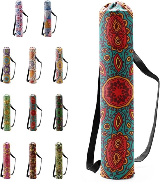 Yoga Mat Tas - Sport Gym Rugzak - Sporten en Trainen - Extra Opbergvak - 173x61 cm - Willekeurig Decor van Merkloos