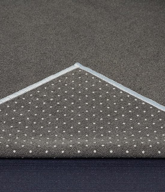 Yoga Mat Towel Grey 180cm - Yogitoes Yogamat van Yogitoes