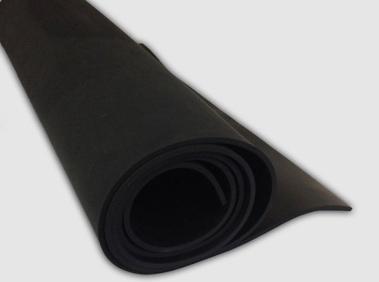 Yoga mat van natuurrubber extra lang en dun 5mm van Ecoyou