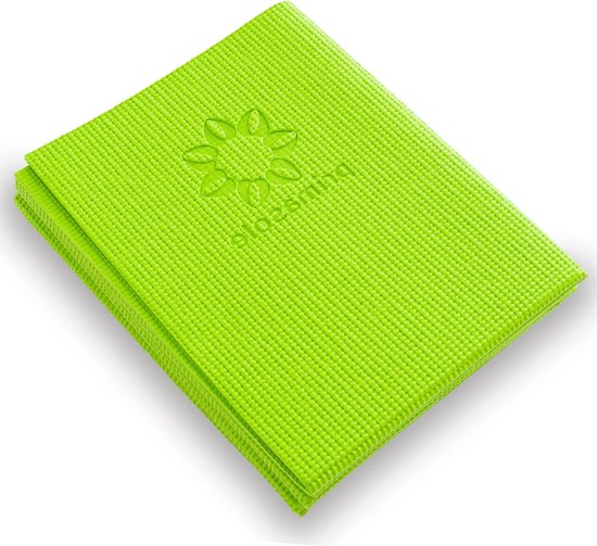 Yoga Mat Vouwen Lime Groene Kleur Fitness Pilates - 68 Inch L×24 Inch W×1/4 Inch Dik van BalanceFrom