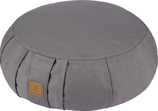 Yoga Meditatie Kussen - Grijs - Mediteren - Zen - 36 cm van Bellaform