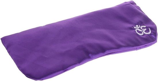Yoga Oogkussen - Ontspanningskussen Ogen - Ogen Ontspannen - Zijde Met Lavendel - 24 x 11 cm - Paars