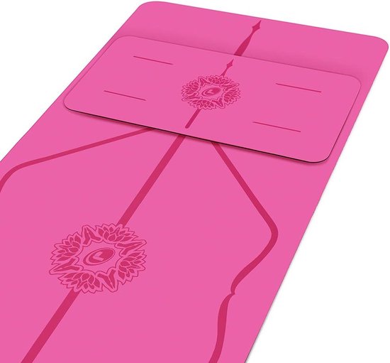 Yoga Pad - milieuvriendelijk en antislip yoga-kniekussen, ellebogen en handen - biologisch afbreekbare en krifvaste grip yogamat met uniek uitlijningssysteem van Het Merk Brussel.