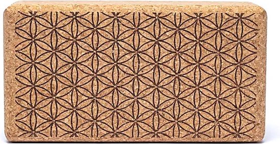 Yoga prop steunblok kurk bloem des levens van Merkloos