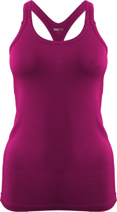 Yoga-Racerback "ala" - raspberry M Loungewear shirt YOGISTAR van YOGISTAR