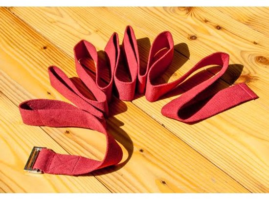 Yoga riem rood van Merkloos