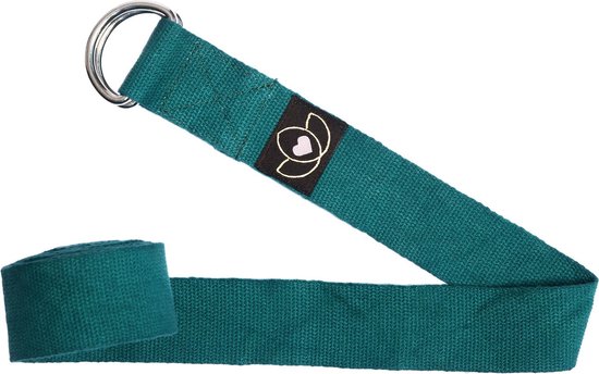 Yoga riem / strap extra lang donkergroen - Lotus van Lotus