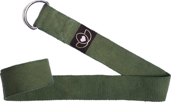 Yoga riem / strap extra lang olijfgroen - Lotus van Lotus
