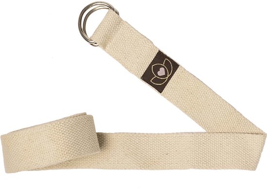 Yoga riem / strap extra lang sand - Lotus van Merkloos