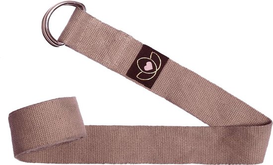 Yoga riem / strap extra lang taupe - Lotus van Lotus