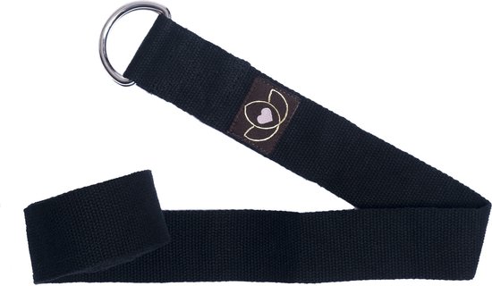 Yoga riem / strap extra lang zwart - Lotus van Lotus