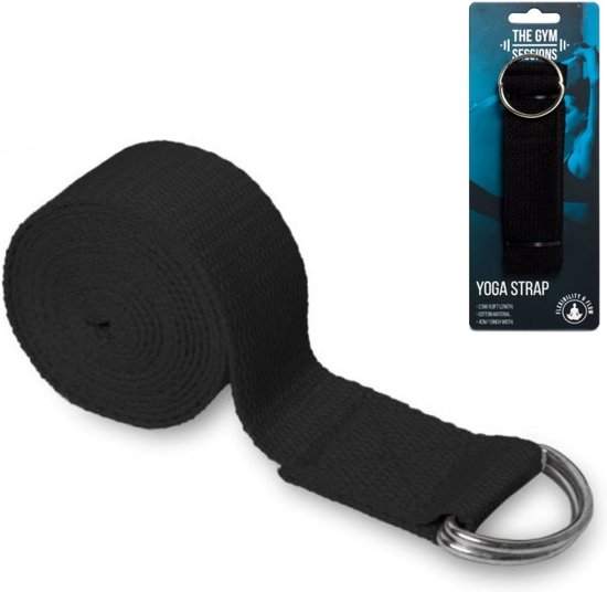 Yoga riem The Gym Sessions zwart lang 250 cm van The Gym Sessions