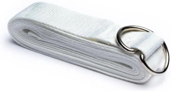 Yoga riem wit van Manduka