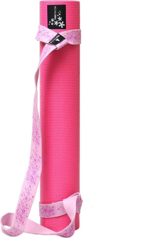 Yoga-Set Carry pink Fitnessmat YOGISTAR van Merkloos