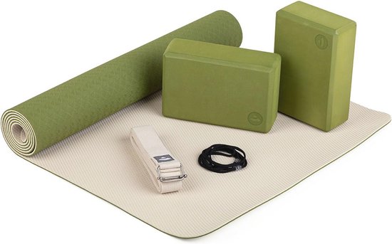 Yoga Set voor Beginners met Yogamat, Yogablokken en Yogariem - Compleet en Betaalbaar