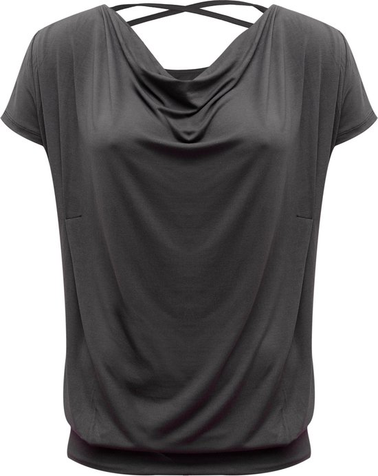 Yoga shirt vloeiende batwing "ala" - stonehenge M Loungewear shirt YOGISTAR