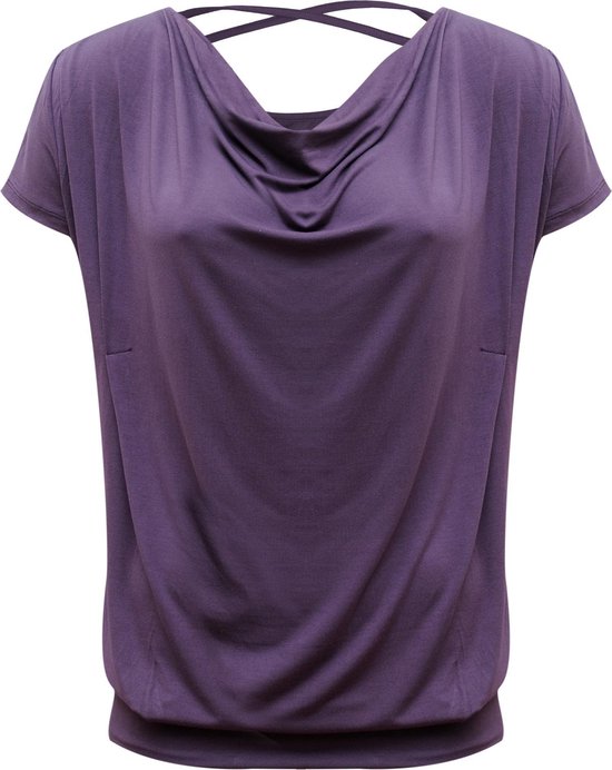 Yoga shirt vloeiende batwing "ala" - vlierbes S Loungewear shirt YOGISTAR van YOGISTAR