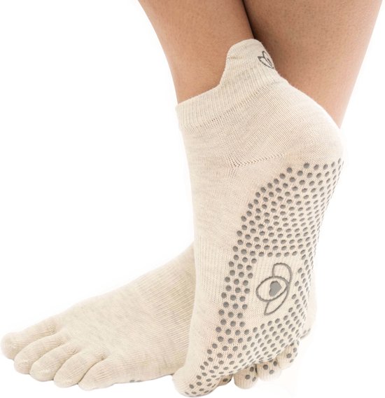 Yoga sokken antislip ecru - Lotus van Lotus