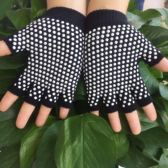 Yoga sokken en handschoenen, antislip, zwart