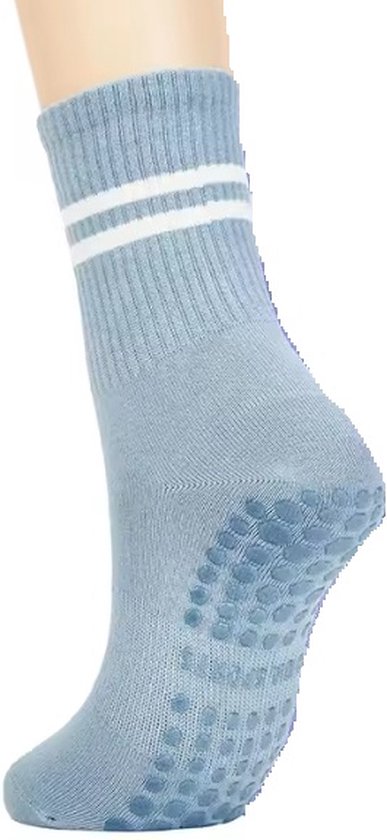 Yoga Sokken in pastel kleur - Blauw - Antislip - Maat 36 - 42