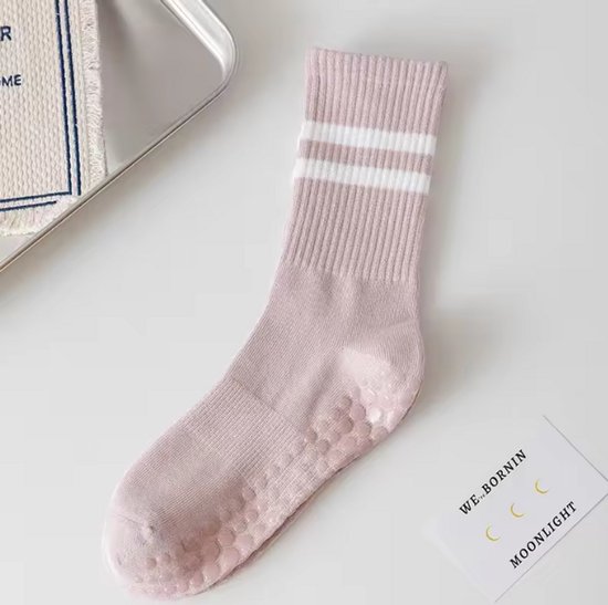Yoga Sokken in pastel kleur - Roze - Antislip - Maat 36 - 42 van UMEHU