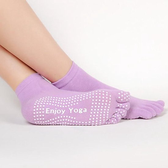 Yoga sokken met antislip - Maat 36-40 - Lila van FALKE
