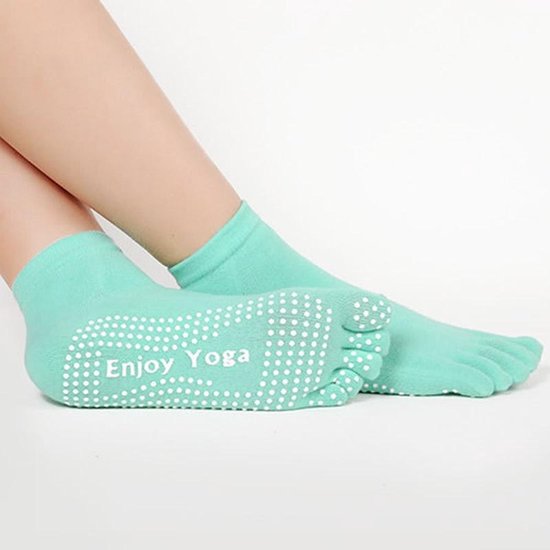 Yoga sokken met antislip - Maat 36-40 - Mintgroen van Sport ’R Us