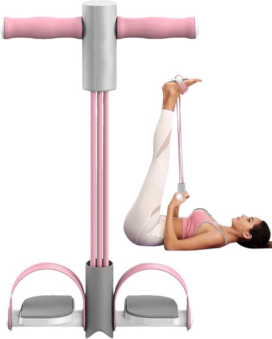 Yoga Spantouw - Been Stretcher - Lichaam Trainen - Antislip Pedaal - 55 x 27 cm - Roze