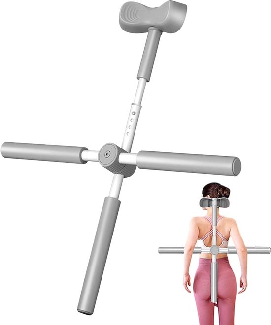 Yoga Stang Correctie - Houding Verbeteraar - Lichaam Uitlijning - Draagbaar Hulpmiddel - 78 cm Lengte - Grijs
