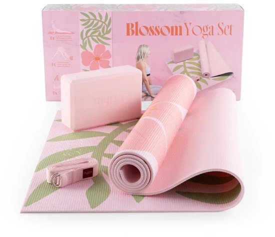 Yoga starterskit blossom - Myga - roze van Merkloos