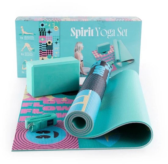 Yoga starterskit spirit - Myga - turquoise van Merkloos