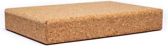 Yoga steunblok kurk voor schouderstand - 30.5×20.5×5 cm van Domyos