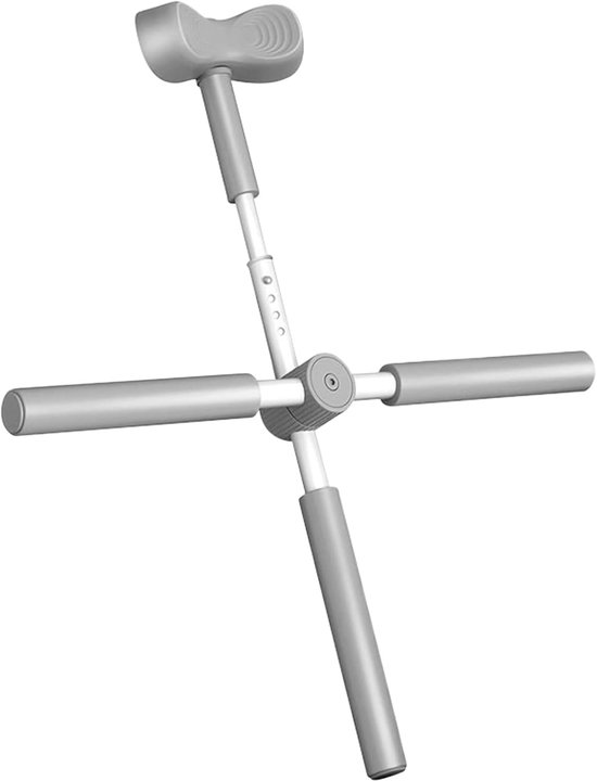 Yoga Stick - Fitness Stok - Rug Correctie - Verstelbare Lengte - 78 cm - Grijs