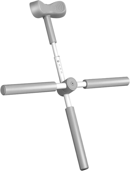 Yoga Stick - Houding Corrector - Rug Nek Stretchen - Verstelbare Lengte - 81 cm - Grijs