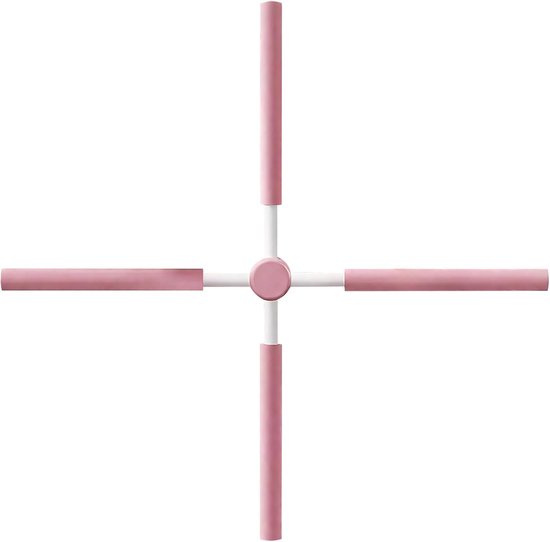 Yoga Stick - Houding Corrector - Schouder Opening - Verstelbare Lengte - 80 x 10 x 8 cm - Roze