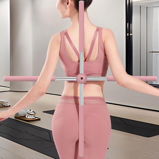 Yoga Stick - Houdingscorrector Rug - Houding Verbeteren - Intrekbaar Ontwerp - 52-80 cm - Niet gespecificeerd