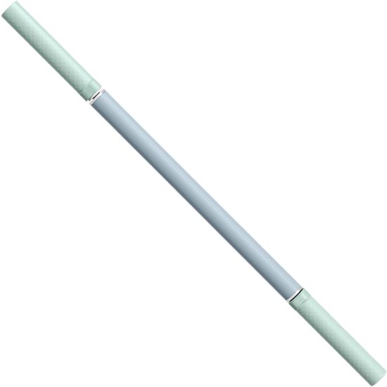 Yoga Stick - Stretch Staaf - Oefeningscorrectie - Flexibiliteit Verbeteraar - 45 cm - Zilver