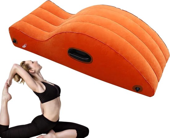 Yoga Stoel Lounge - Pilates Bank - Oefening en Ontspanning - Opblaasbaar en Draagbaar