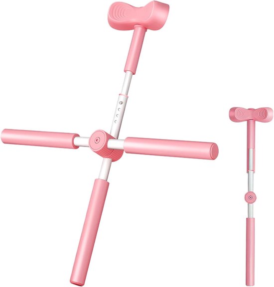 Yoga Stok - Fitness Hulpmiddel - Houding Verbeteren - Verstelbare Lengte - 78cm Lengte - Roze van Merkloos