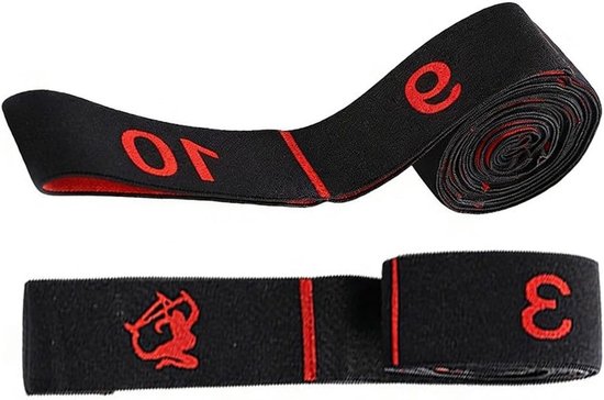 Yoga Stretch Band met 10 Lussen voor Effectieve Oefeningen, Fitness en Flexibiliteitstraining