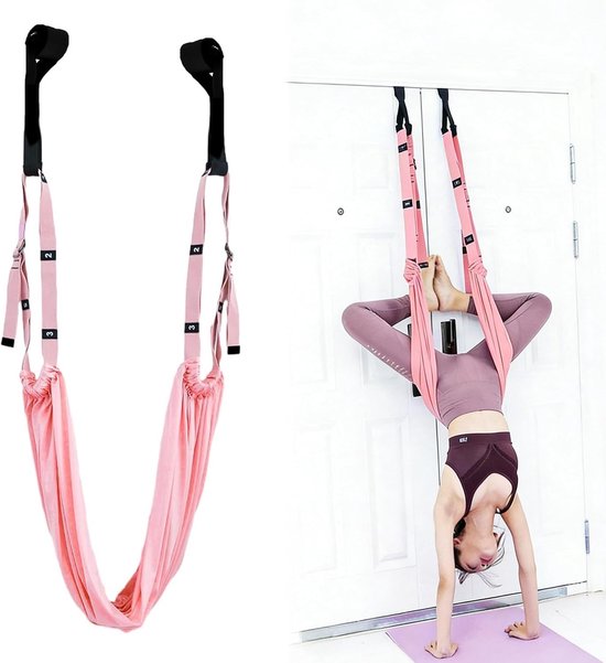 Yoga Stretchband en Deurhangband voor Flexibiliteit en Balansoefeningen