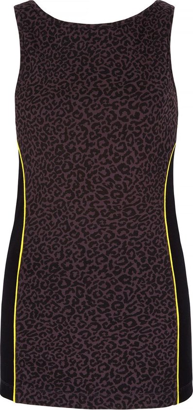 Yoga-Tank-Top mit Bra - leopard