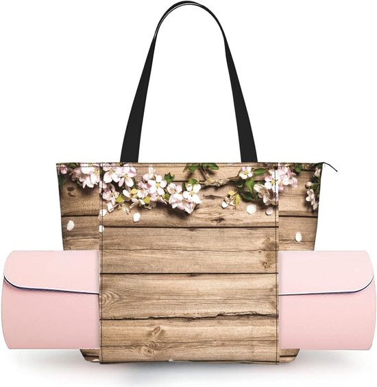 Yoga Tas Dames - Sporttas Gymtas - Mat Meenemen - Snelle Mat Toegang - 51 x 36 x 13.5 cm