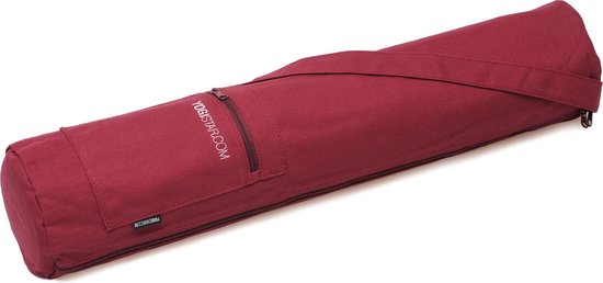 Yoga tas yogibag® basic - zip - cotton - 65 cm bordeaux Sporttas YOGISTAR van YOGISTAR