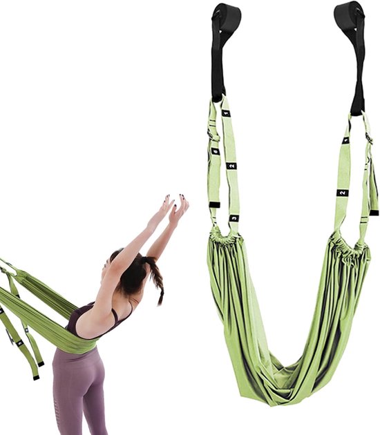 Yoga Touw - Flexibiliteit Trainer - Backbend Splits - Krachtige Stretch - 28x14x13 cm - Groen