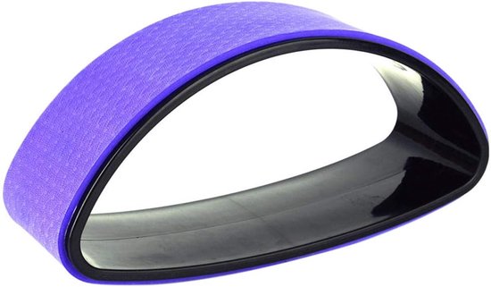 Yoga Trainingswiel - Rug Stretcher - Flexibiliteit Verbeteren - Antislipwielen - 395 cm - Paars