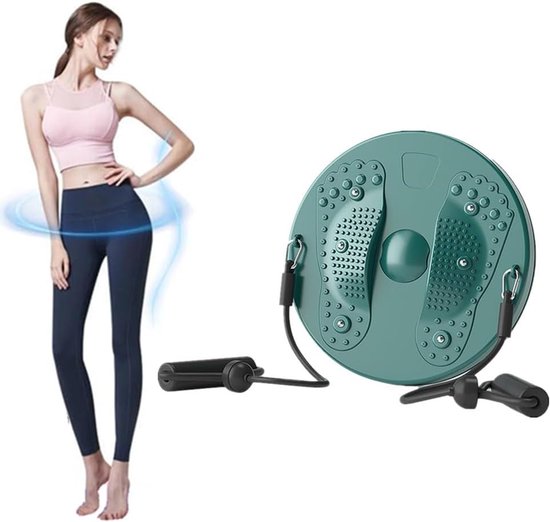 Yoga Waist Whisper Waist Twisting Disc - Lichaamsvormende taille Twisting Disc Waist Whisper, Twister-oefening voor de taille, tailletrainer voor vrouwen Gewichtsverlies/Cardio-oefening/Lichaamsvorming van Merkloos